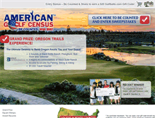 Tablet Screenshot of americangolfcensus.com